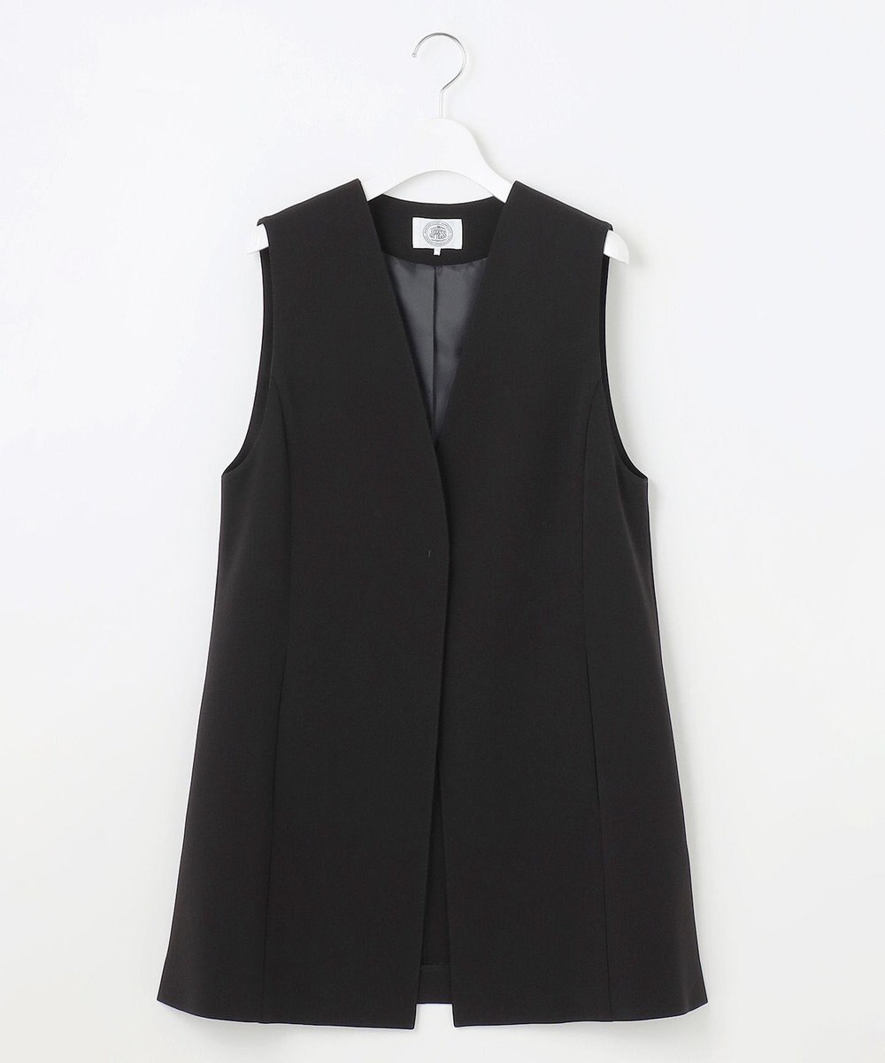 J.PRESS LADIES 【セットアップ対応・洗える】セラテリーダブルクロス ジレ 