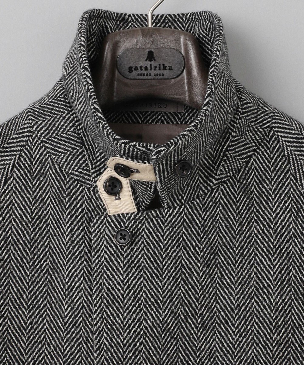 GOTAIRIKU 【山栄毛織】カントリーツイード ステンカラーコート 