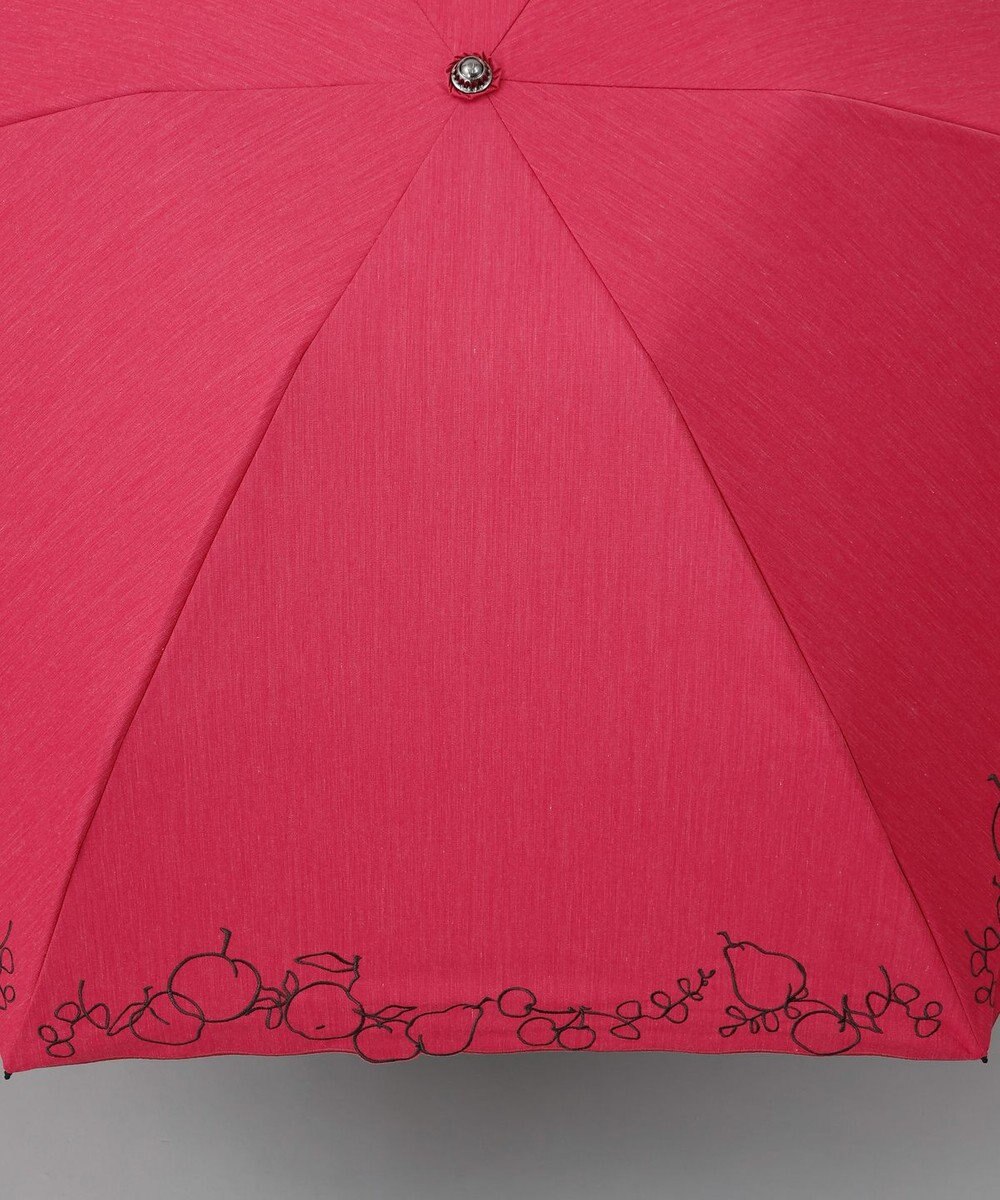 AURORA JILL STUART（ジル スチュアート）マーカーペインティング刺しゅう晴雨兼用傘(折りたたみ傘) 