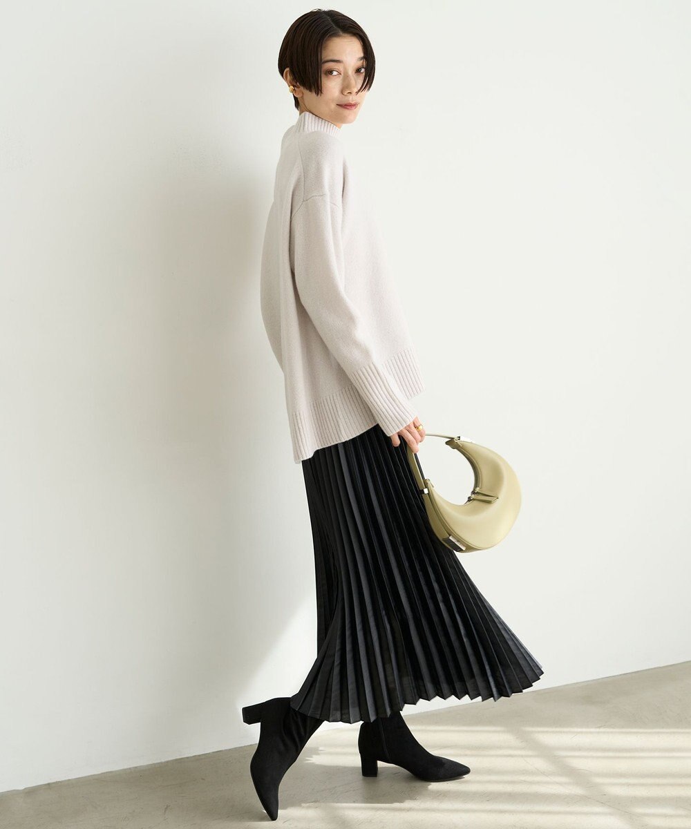 UNFILO ウールカシミヤ ハイネックニット 