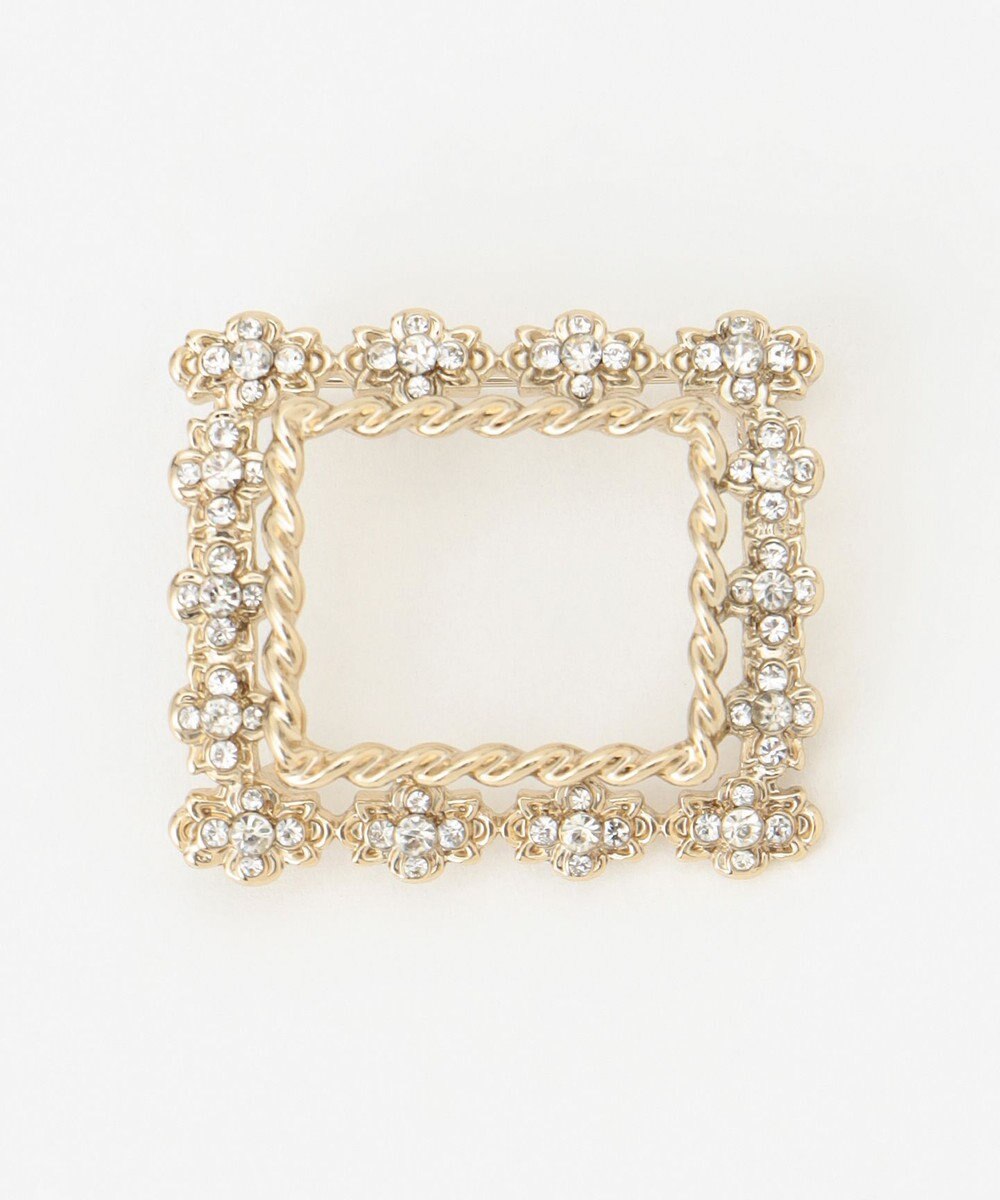 自由区 ビジュースクエアブローチ ネックレス 