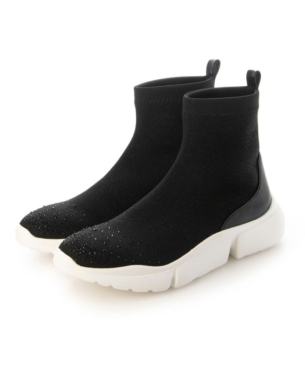 MODE ET JACOMO <MODE ET JACOMO>ハイカットニットスニーカー 