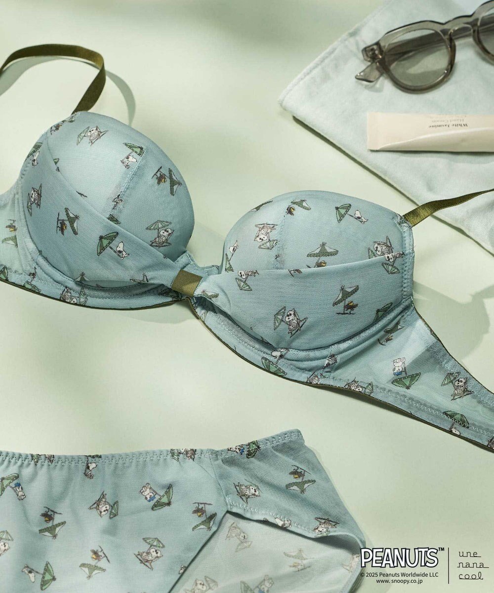 une nana cool 【ノンワイヤーブラ】リボンブラ　MADE WITH PEANUTS 