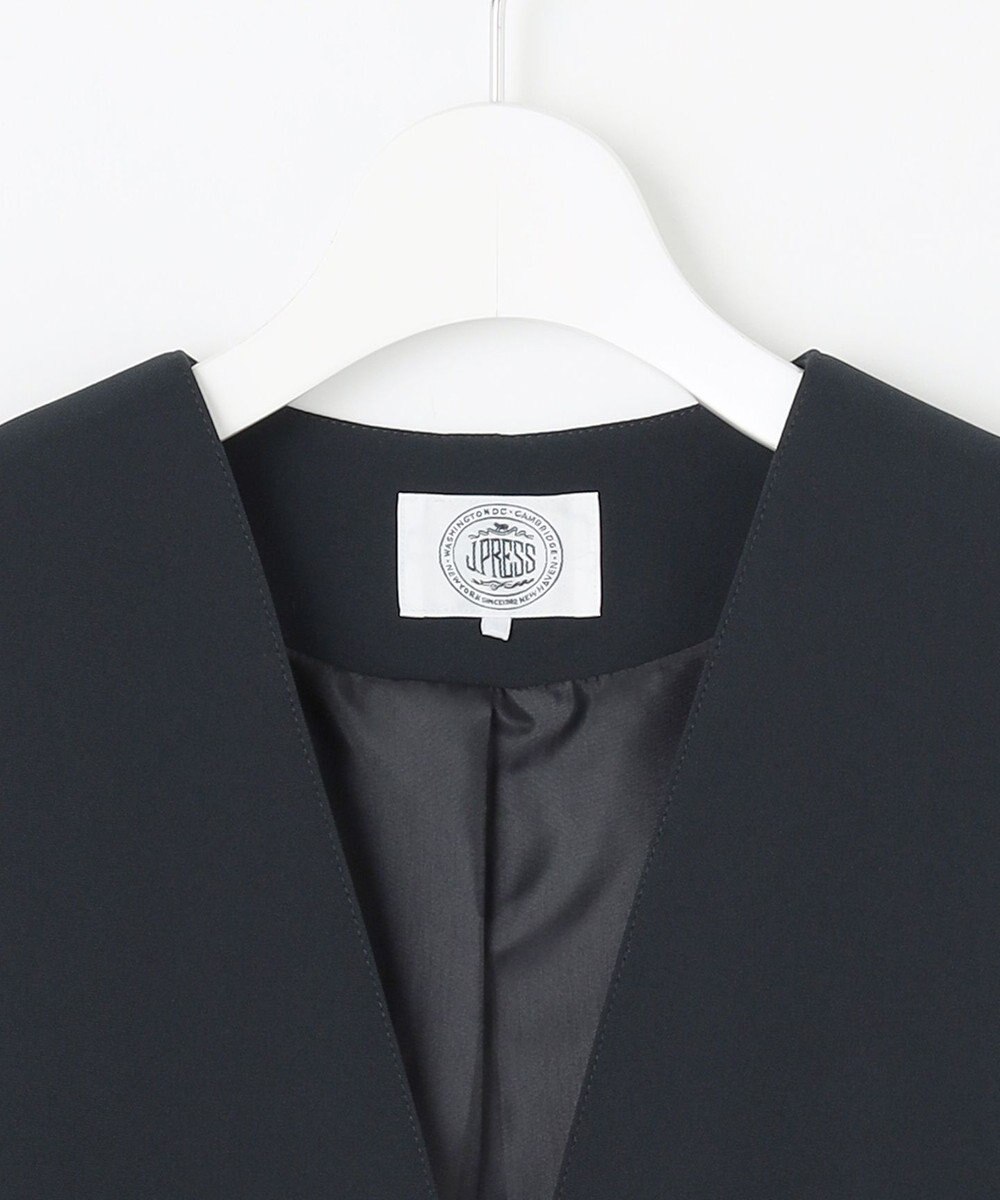 J.PRESS LADIES 【セットアップ対応・洗える】セラテリーダブルクロス ジレ 