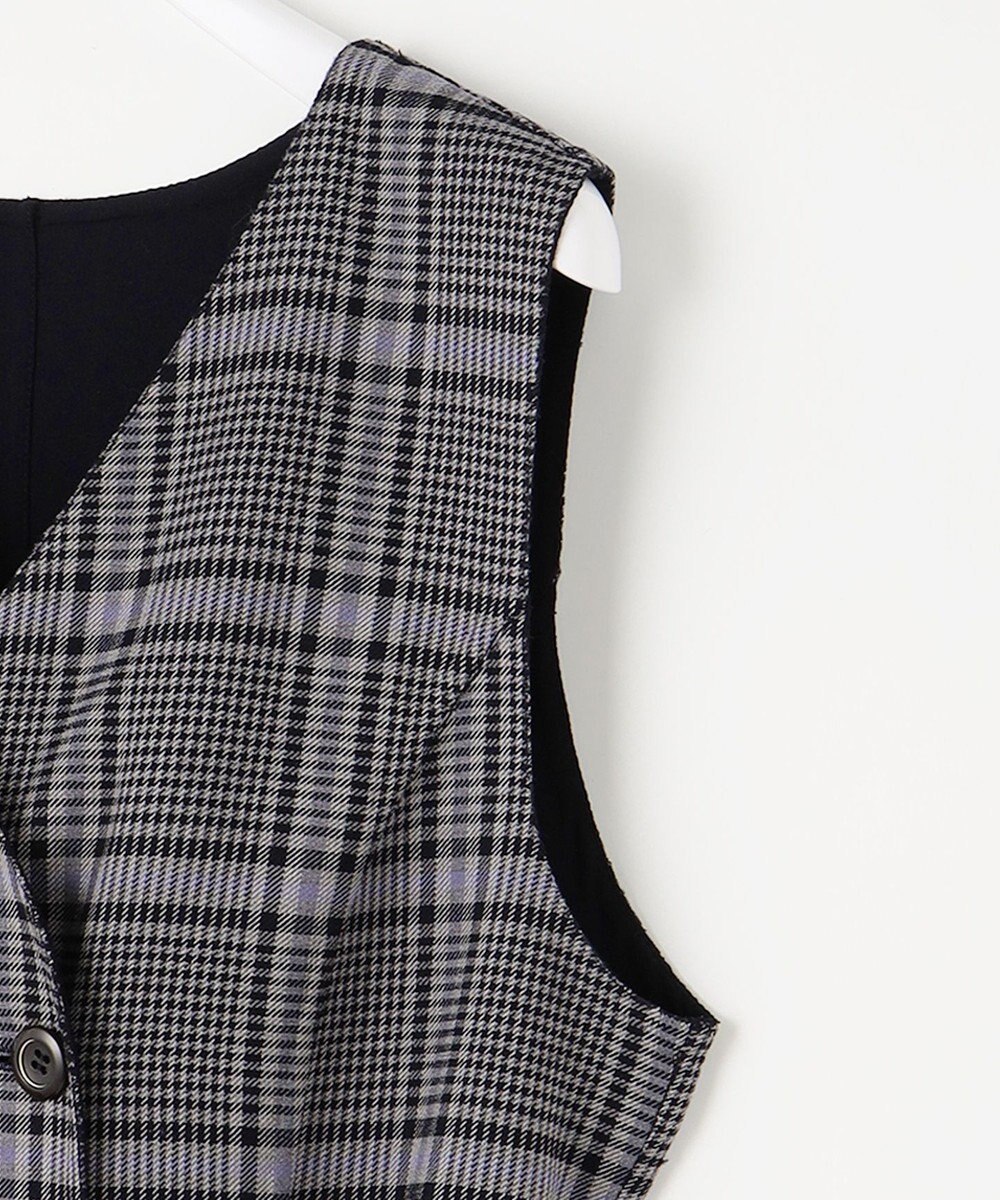ANY SIS 【美人百花10月号掲載】リバーシブルチェックラップ ワンピース 