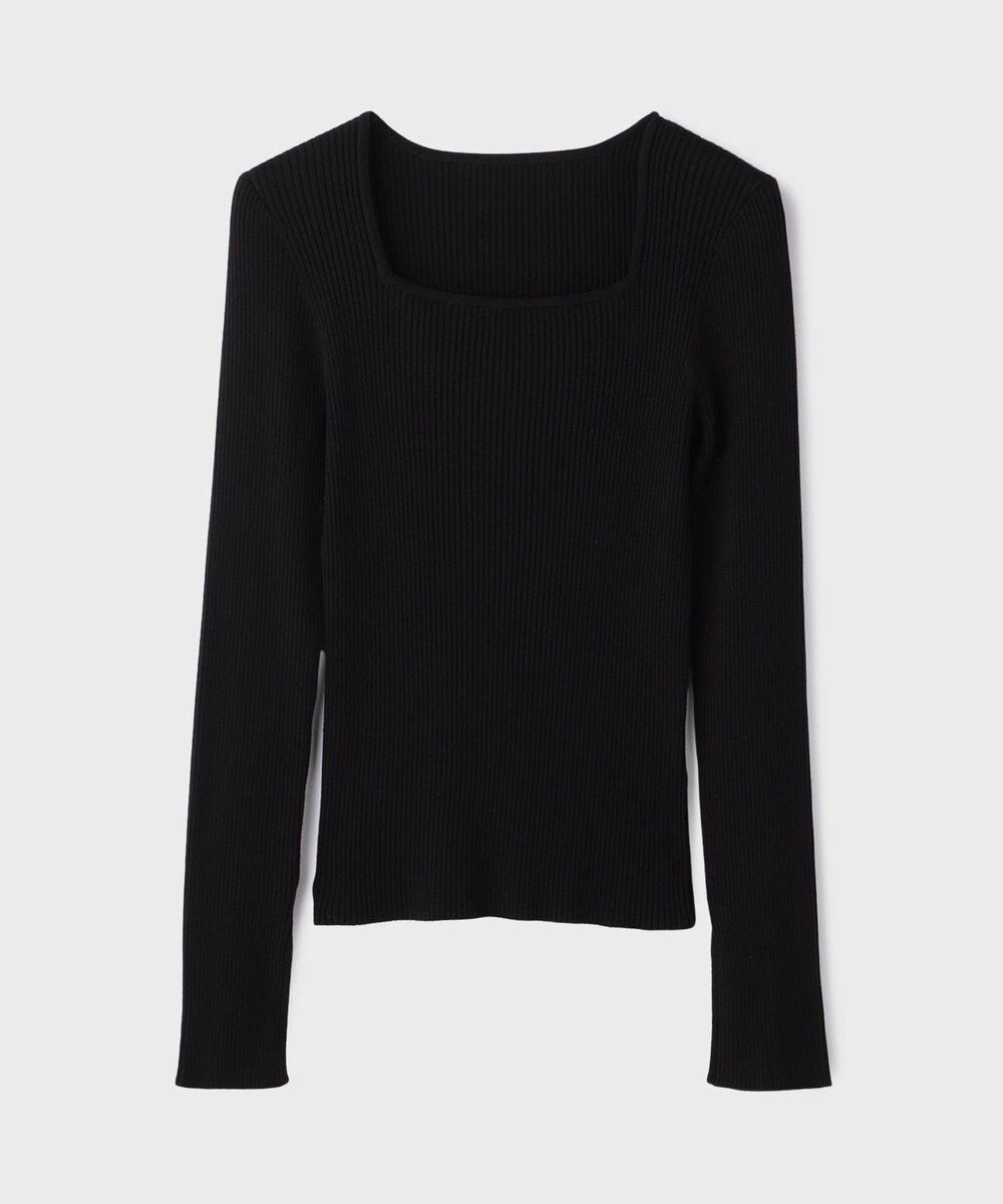 GRACE CONTINENTAL ハイゲージリブニットトップ 