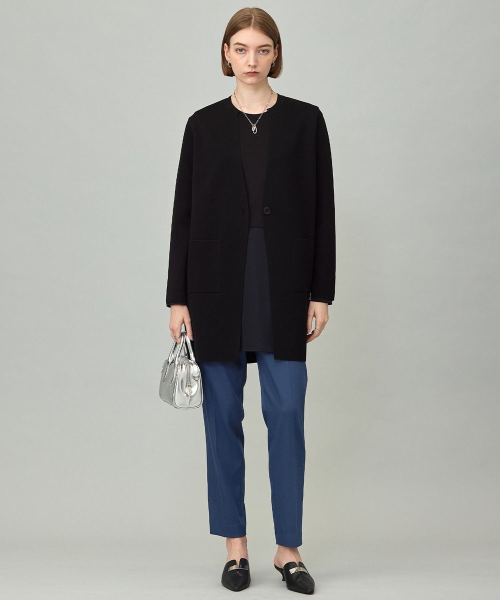 ICB L 【洗える】 アセテートミラノ ロングカーディガン 