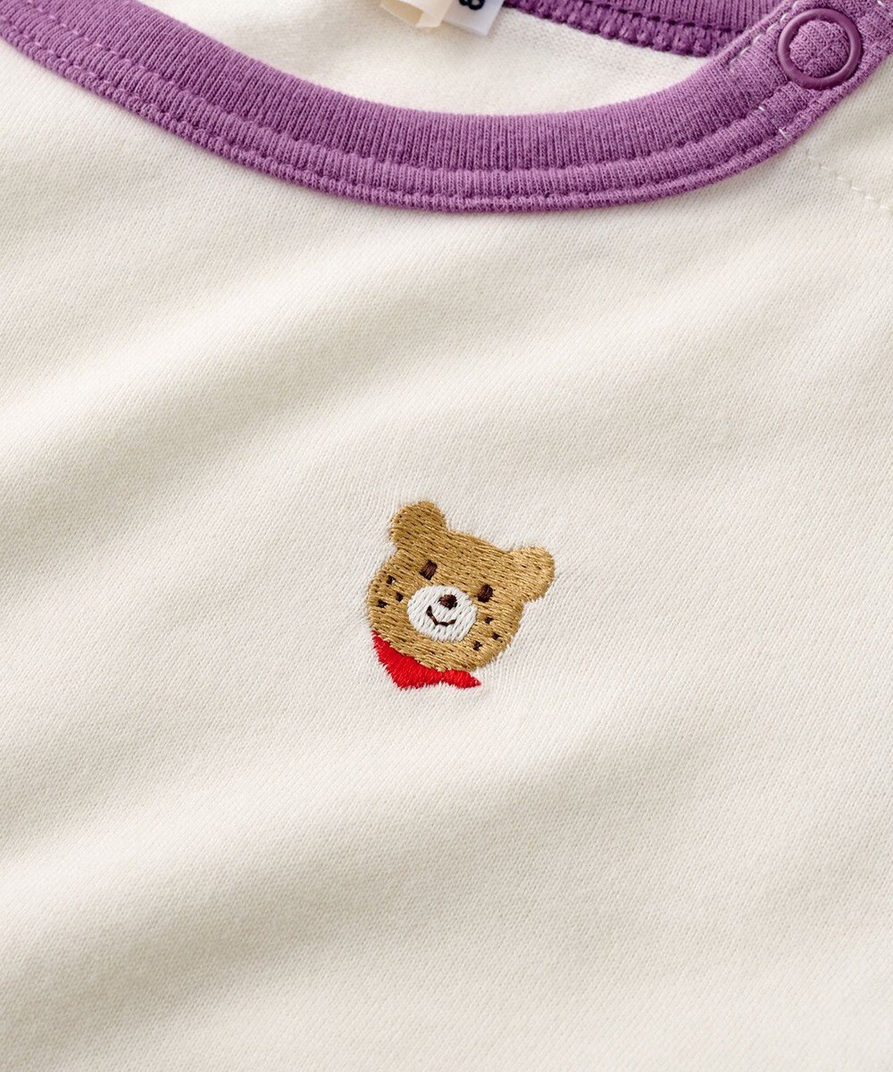 MIKI HOUSE HOT BISCUITS 【70-120cm】【Everyday Series】ワンポイント 長袖Tシャツ 