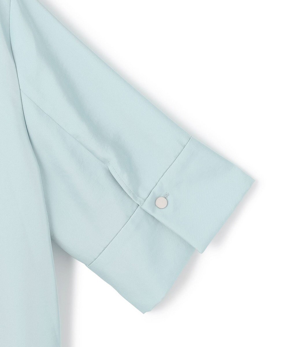 ICB 【接触冷感・速乾・洗える】シルキーツイル デザインブラウス 