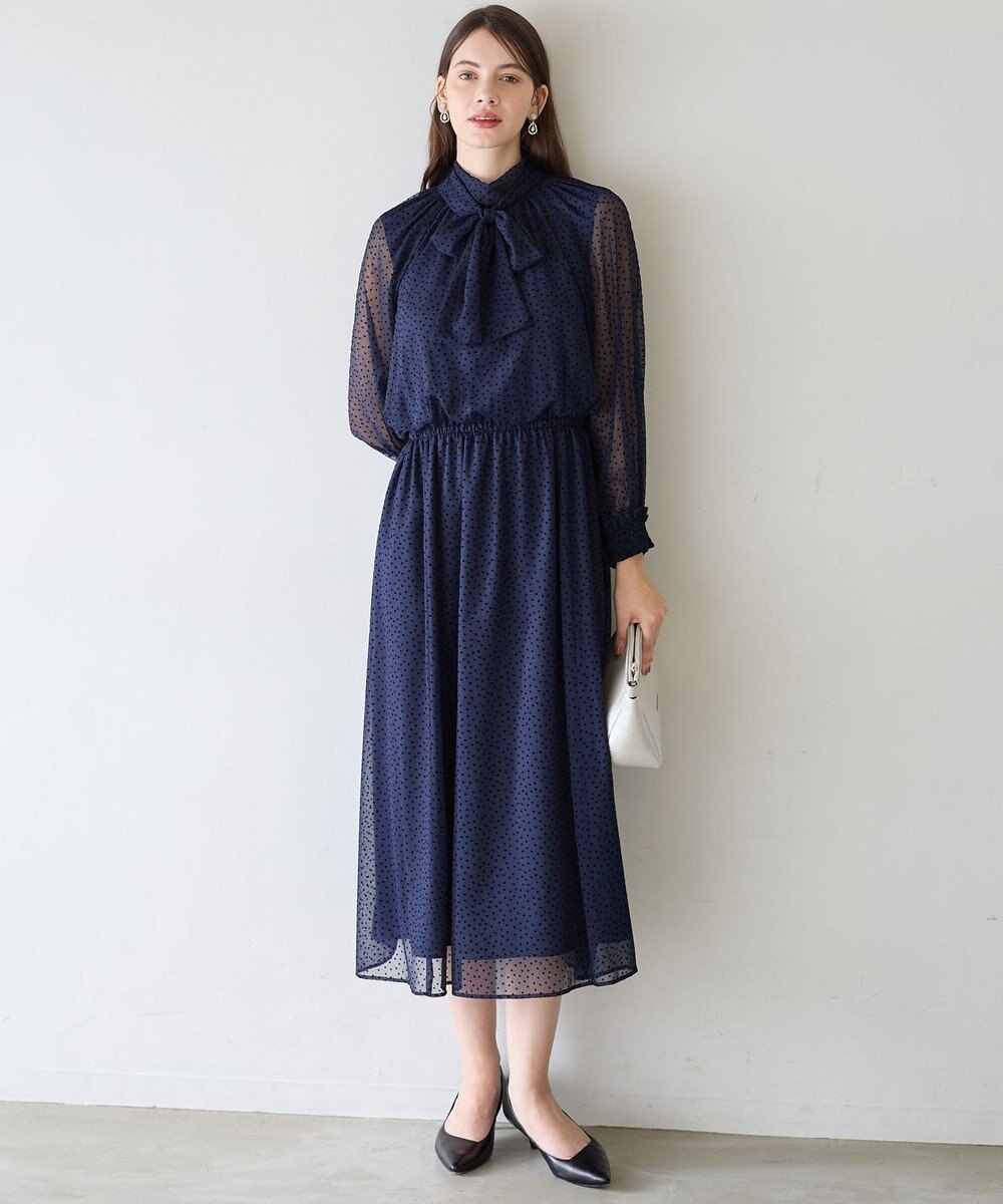 23区 S 【APPLAUDIR】シアードットフロッキー ドレス 