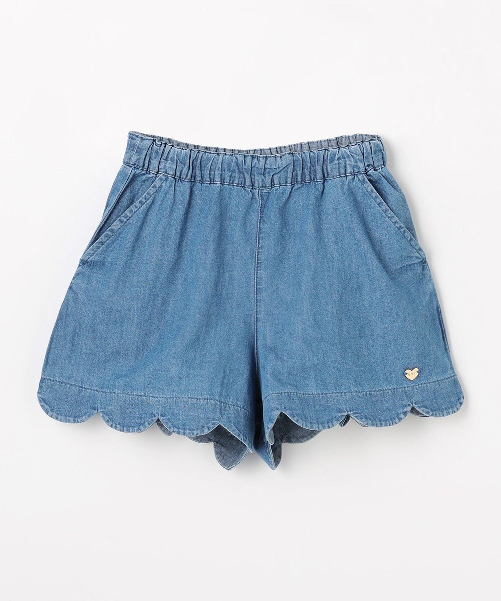 ANY KIDS 【洗濯機可能】スカラップショートパンツ 