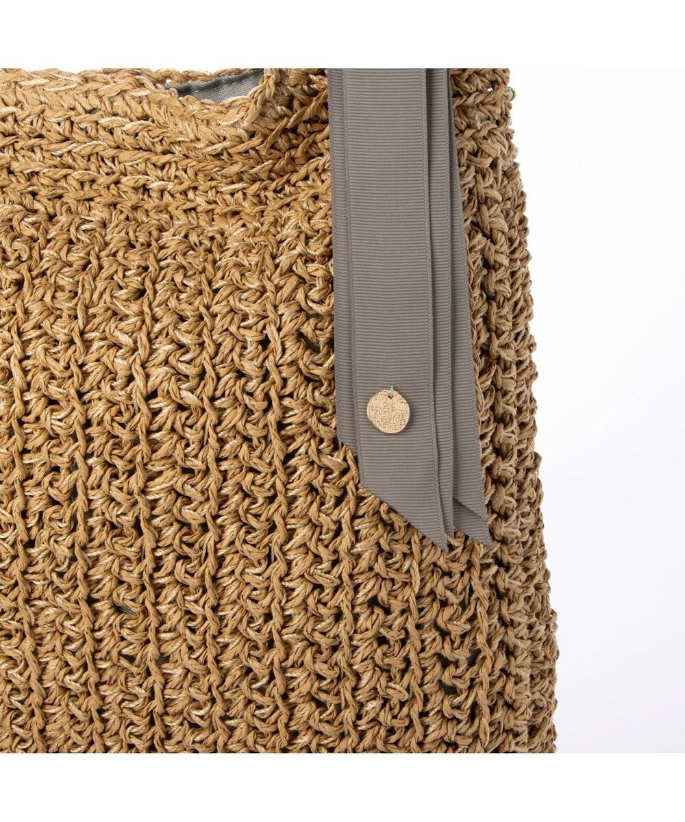 UNBILLION カシュカシュ cachecache / 下がりグログラン柄編みトートバッグ 
