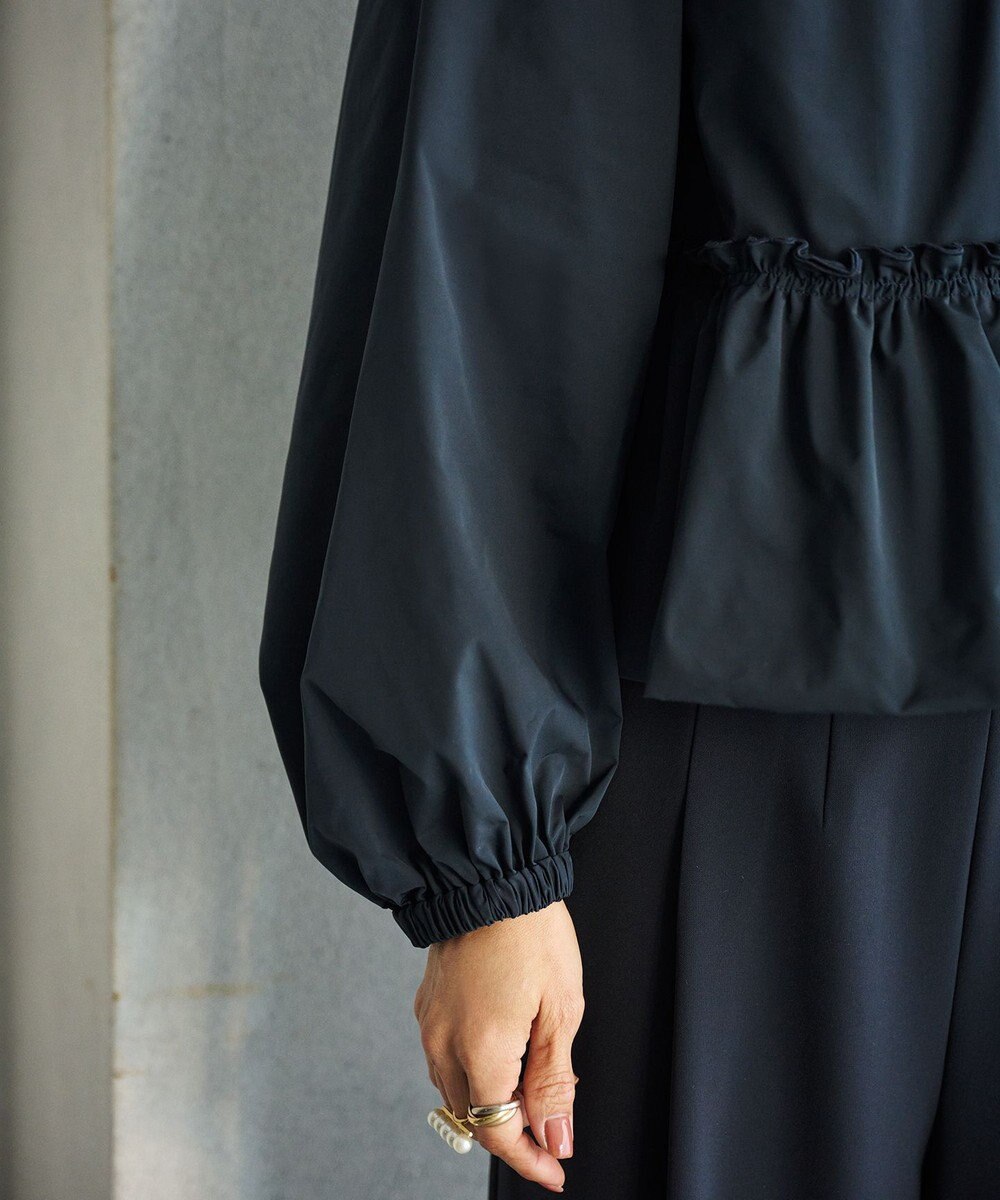 #Newans 撥水加工/UVカット機能付きペプラムライトブルゾン 