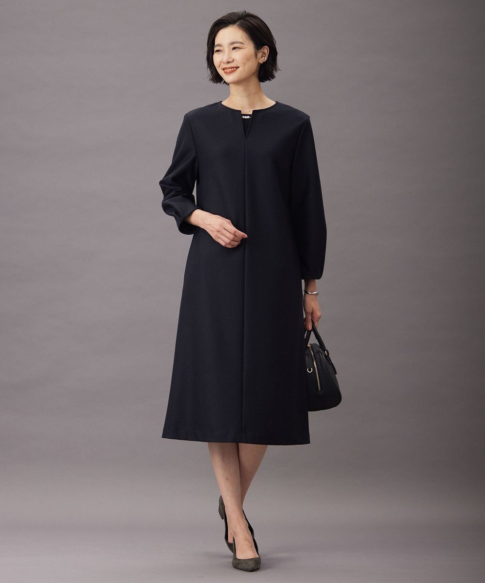 J.PRESS LADIES S 【セットアップ対応】コンパクトジャージー ワンピース 