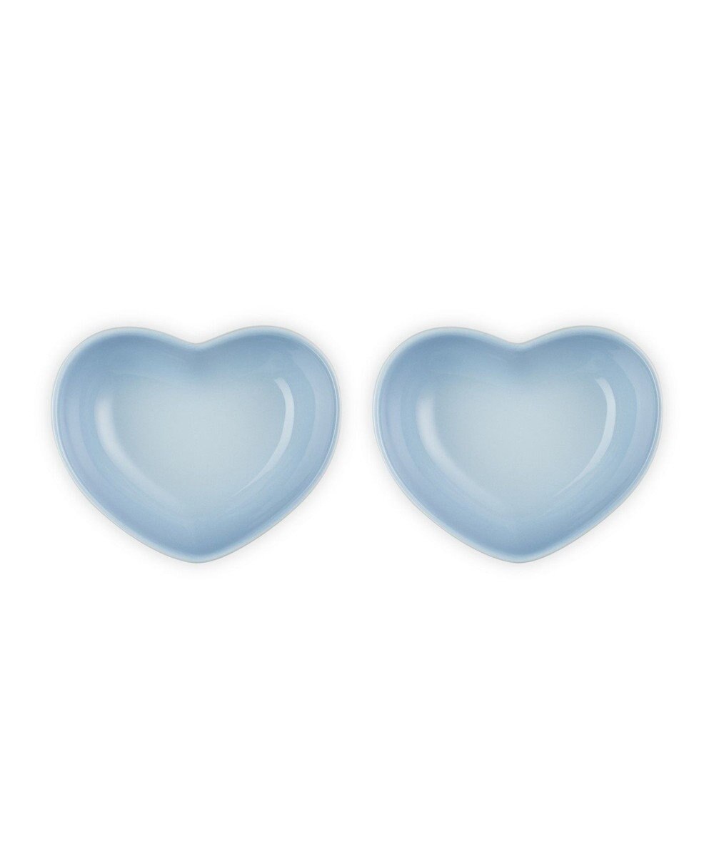 YAMATO テーブル＆キッチン 【ル・クルーゼ】ハート・ディッシュ(S)(2個入り)  コースタルブルー 
