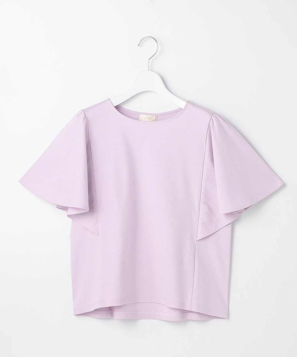 ANY SIS S 【シルクタッチさら魅せTシャツ】袖フレア プルオーバー 