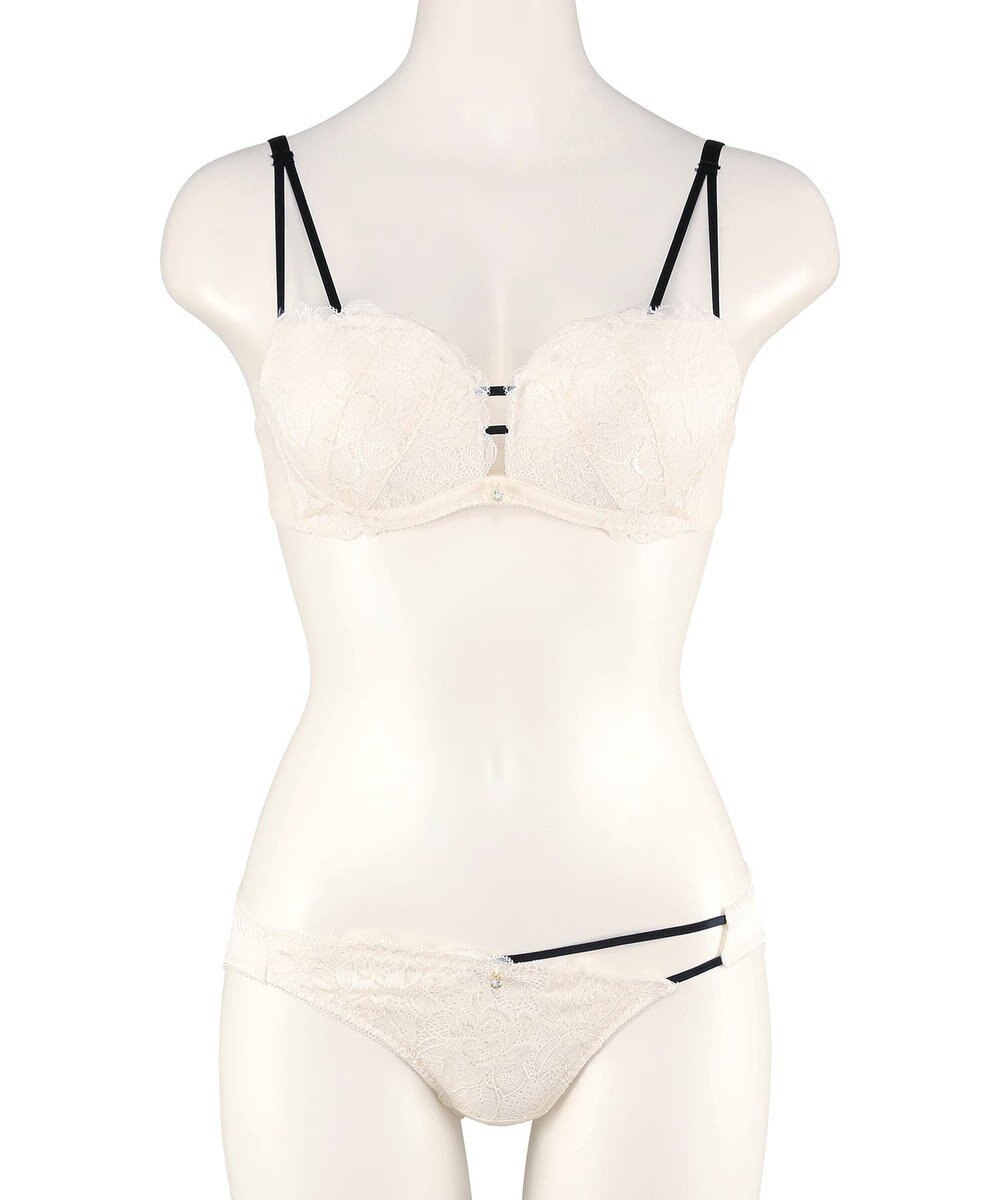 San-ai Resort（三愛水着楽園） 【northerly bra フィットシリーズ 谷間メイク】 Wストラップ ブラジャー＆ショーツSet B～Fカップ 