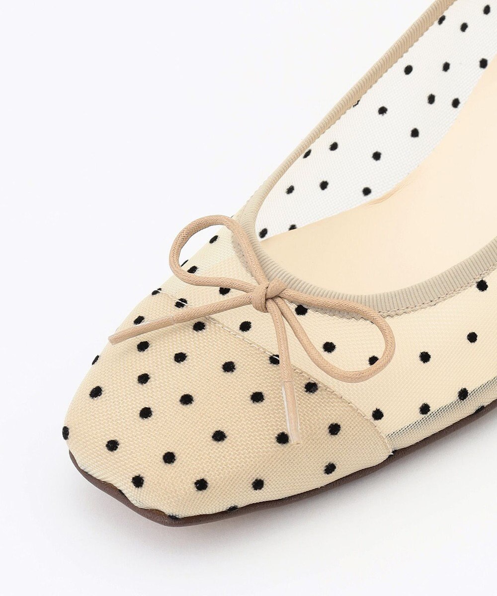 組曲 【WEB限定・低反発】チュールバレエパンプス 