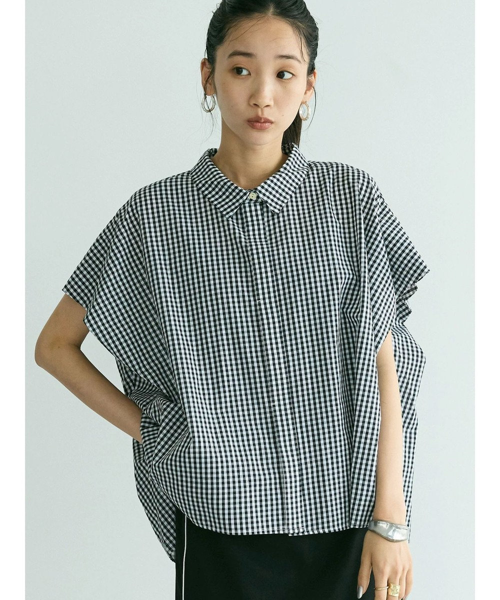 CRAFT STANDARD BOUTIQUE ステンサイドソリッドギンガムチェックブラウス Gingham Check