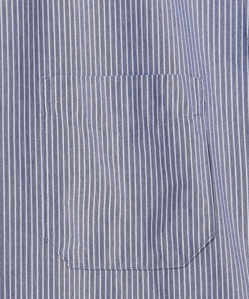 JOSEPH ABBOUD 【キングサイズ・イージーケア・ストレッチ】コンパクトジャージーヘアラインストライプ シャツ 