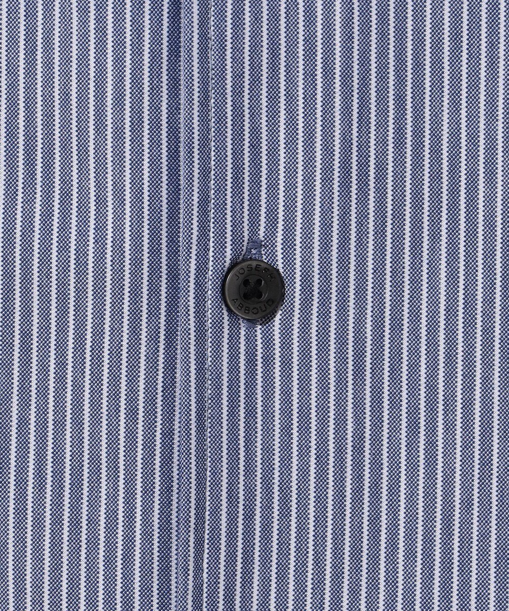 JOSEPH ABBOUD 【キングサイズ・イージーケア・ストレッチ】コンパクトジャージーヘアラインストライプ シャツ 