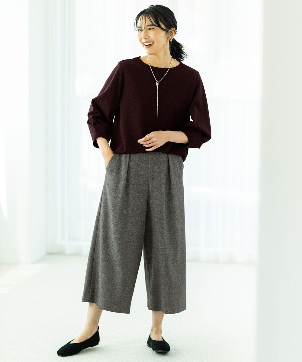 ANY L 【洗濯機可】タックスリーブ プルオーバー 