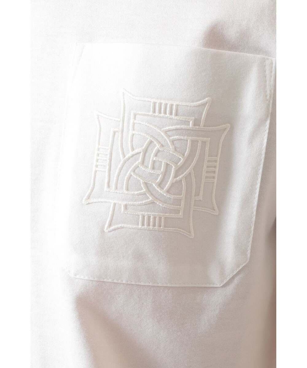 DAKS エンボスロゴ コットンTシャツ 