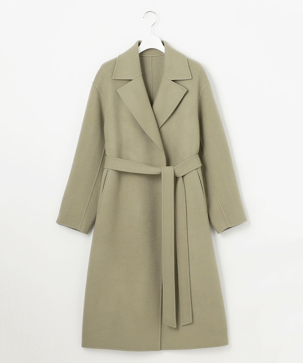 23区 S 【R(アール)】ウールメルトンリバー ロング ラップコート 