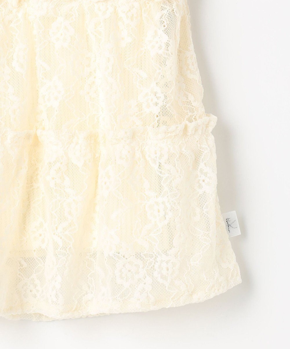 組曲 KIDS 【110-140㎝】スノウレースレイヤード トップス 