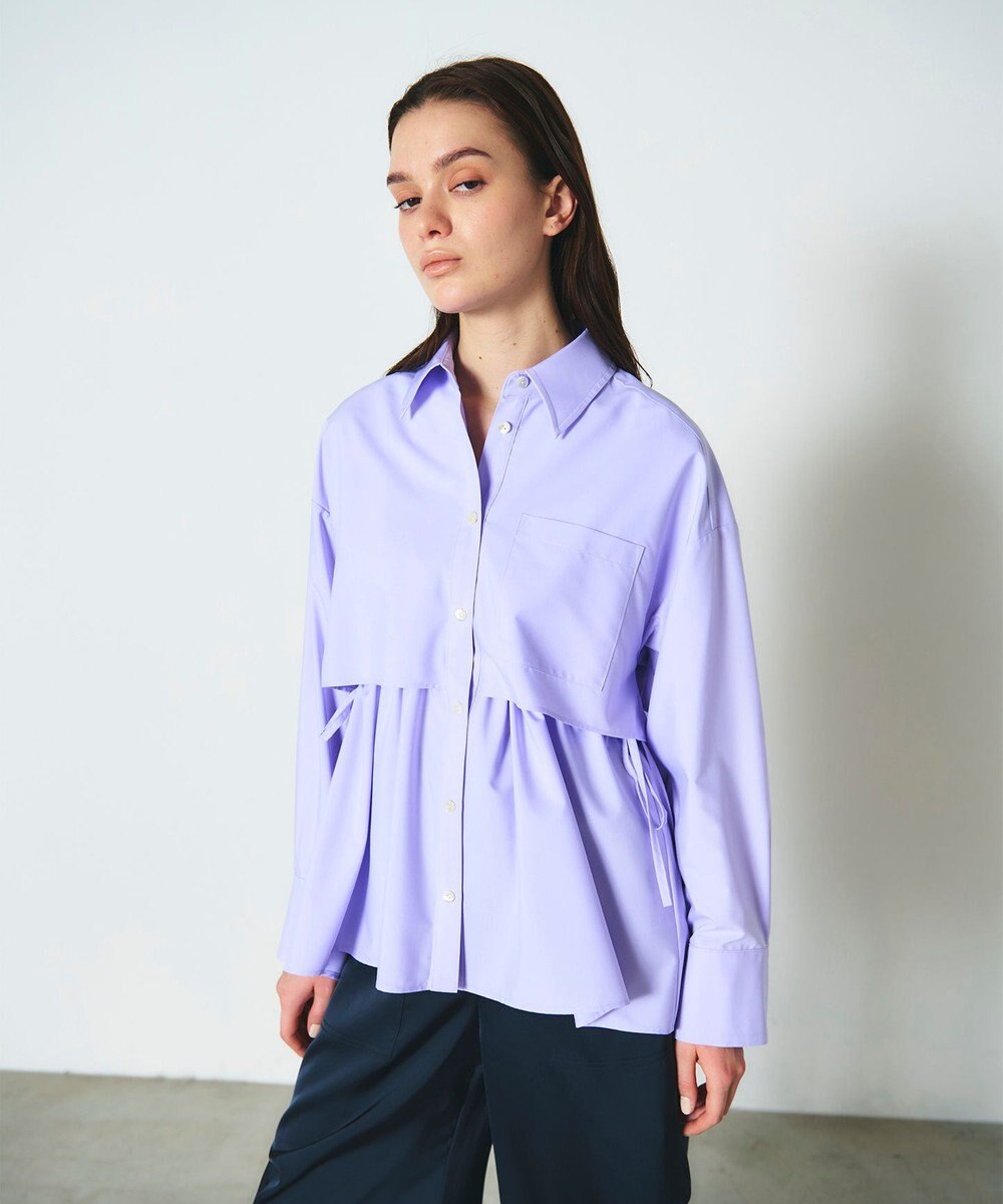 GRACE CONTINENTAL レイヤードドロストシャツ 