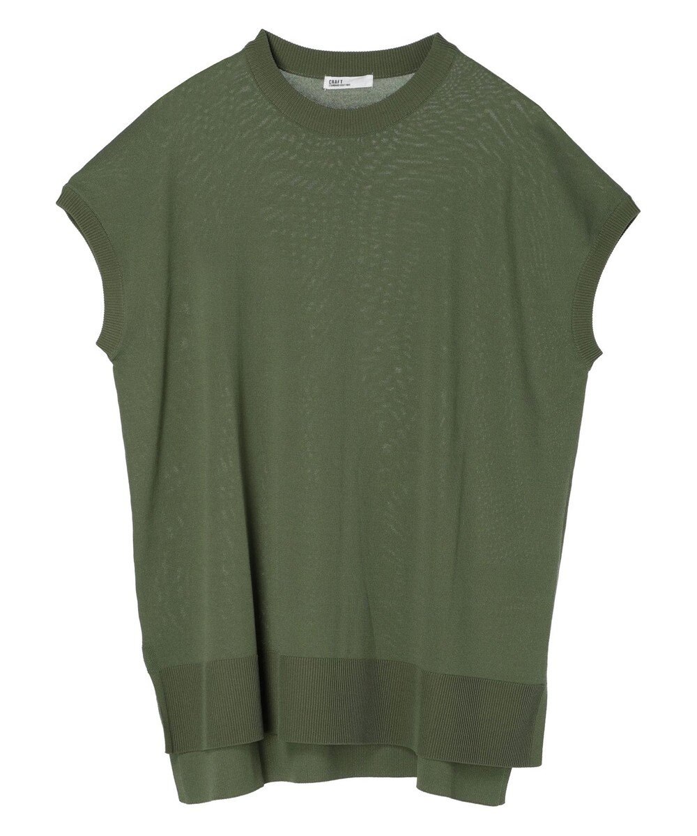 CRAFT STANDARD BOUTIQUE ＵＶカット接触冷感半袖ニットチュニック 