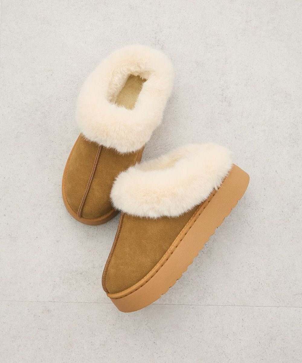 Green Parks ・minia フェイクムートンスリッポン 