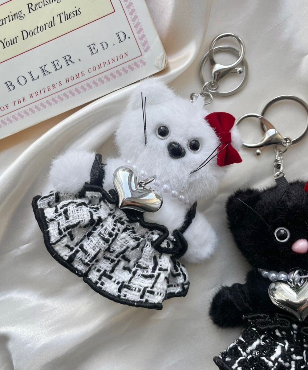 WEGO ゴージャスキャットぬいぐるみキーホルダー 