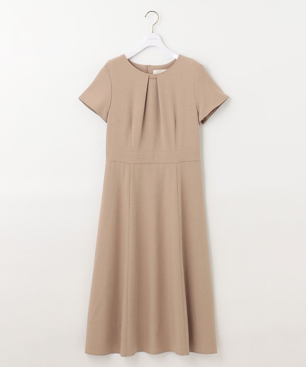 ANY SIS 【WEB・一部店舗限定】リネンライクポリエステル ワンピース 