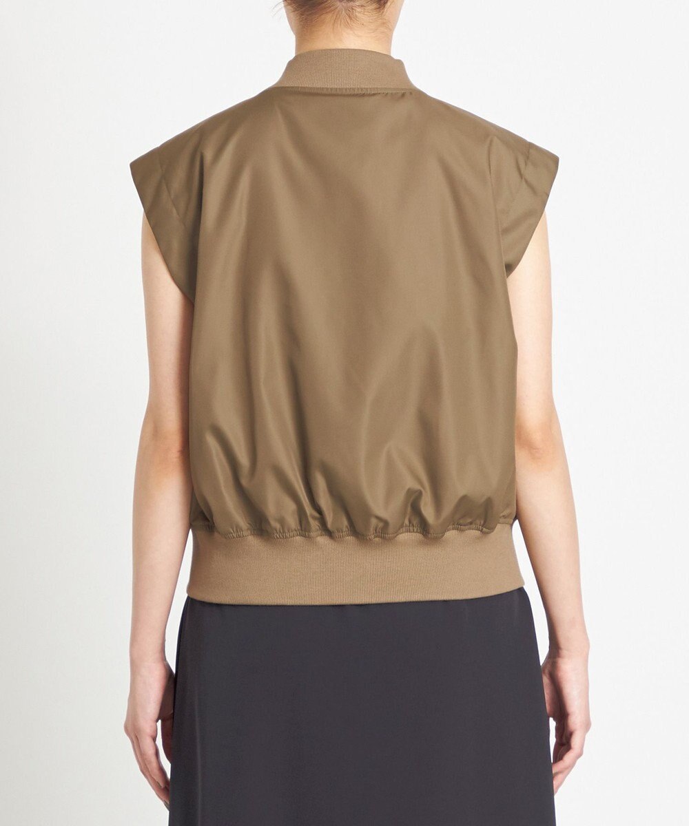 NAVE 【Nave　洗える】リサイクルツイル ノースリーブブルゾン 