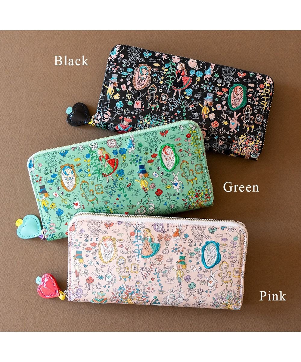 tsumori chisato CARRY 不思議の国のアリス ラウンドファスナー長財布 