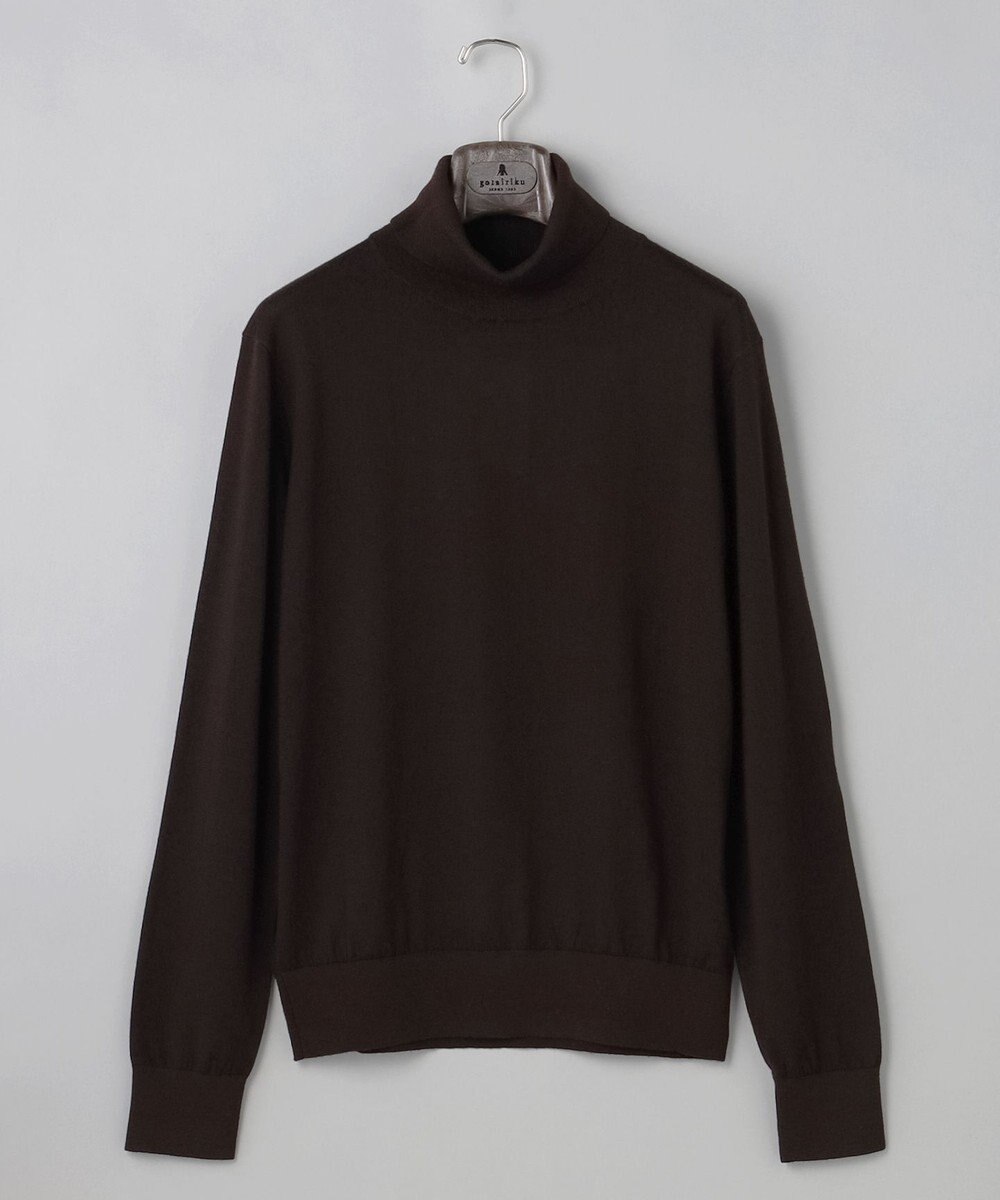 GOTAIRIKU 新色追加【洗える/チクチクしにくい/ピリングしにくい】イタリア糸 ハイゲージ タートルネックニット_WOOL100％ 