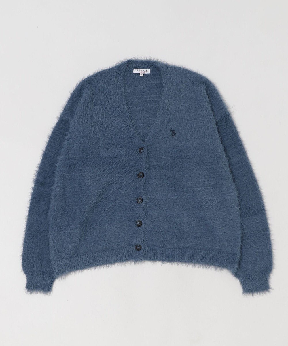 WEGO 【25年秋冬新作/WEB限定】別注USPOLOシャギーニットカーデ 