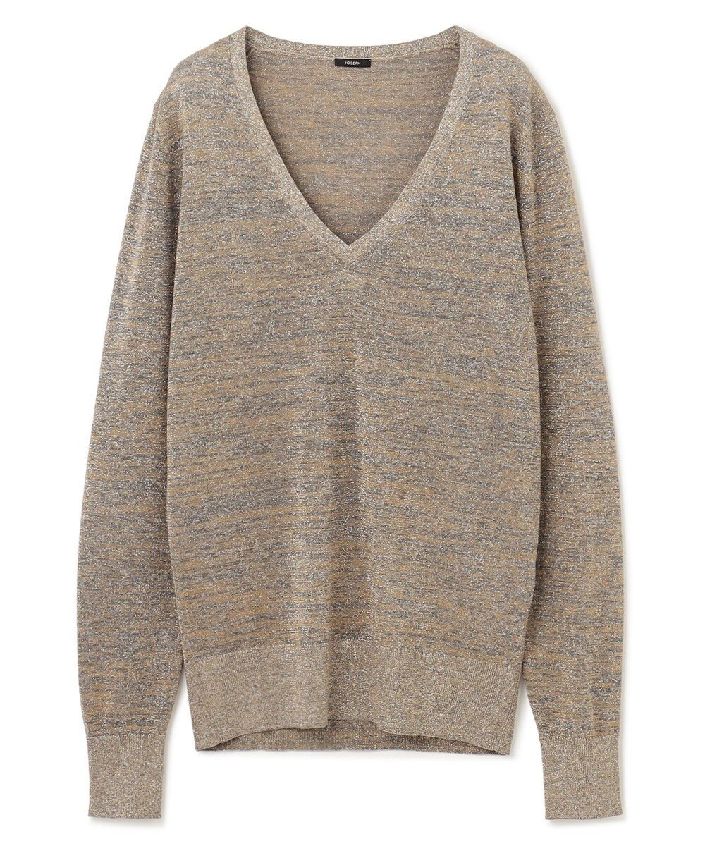 JOSEPH 【洗える】ルレックス　Vネックニット 