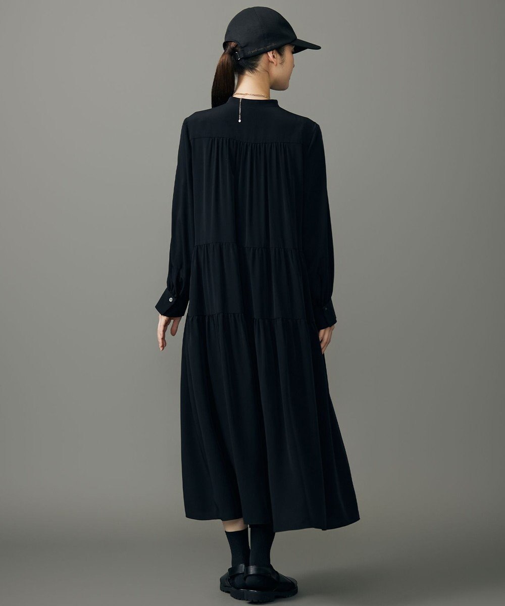 自由区 L シルキータッチティアード ドレス 