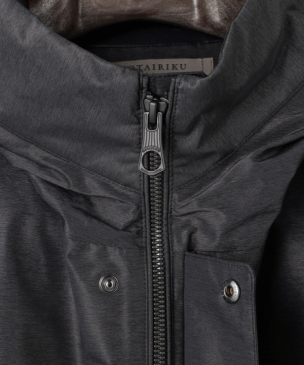 GOTAIRIKU 【シーンレスに対応】ブライトシャンブレーミリタリーパーカ コート 