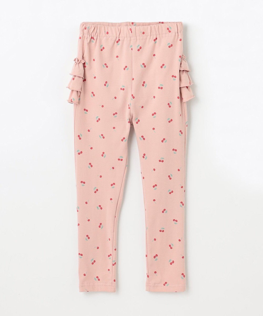 ANY KIDS 【WEB限定】フリル付き総柄レギンス 