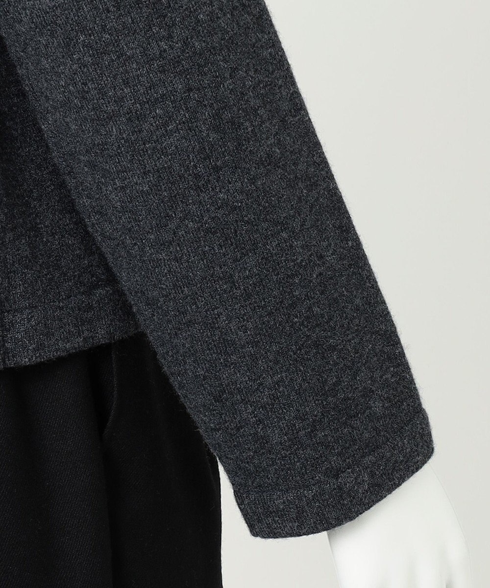 23区 L 【R(アール)】ウールカシミヤ パールトリム カーディガン 