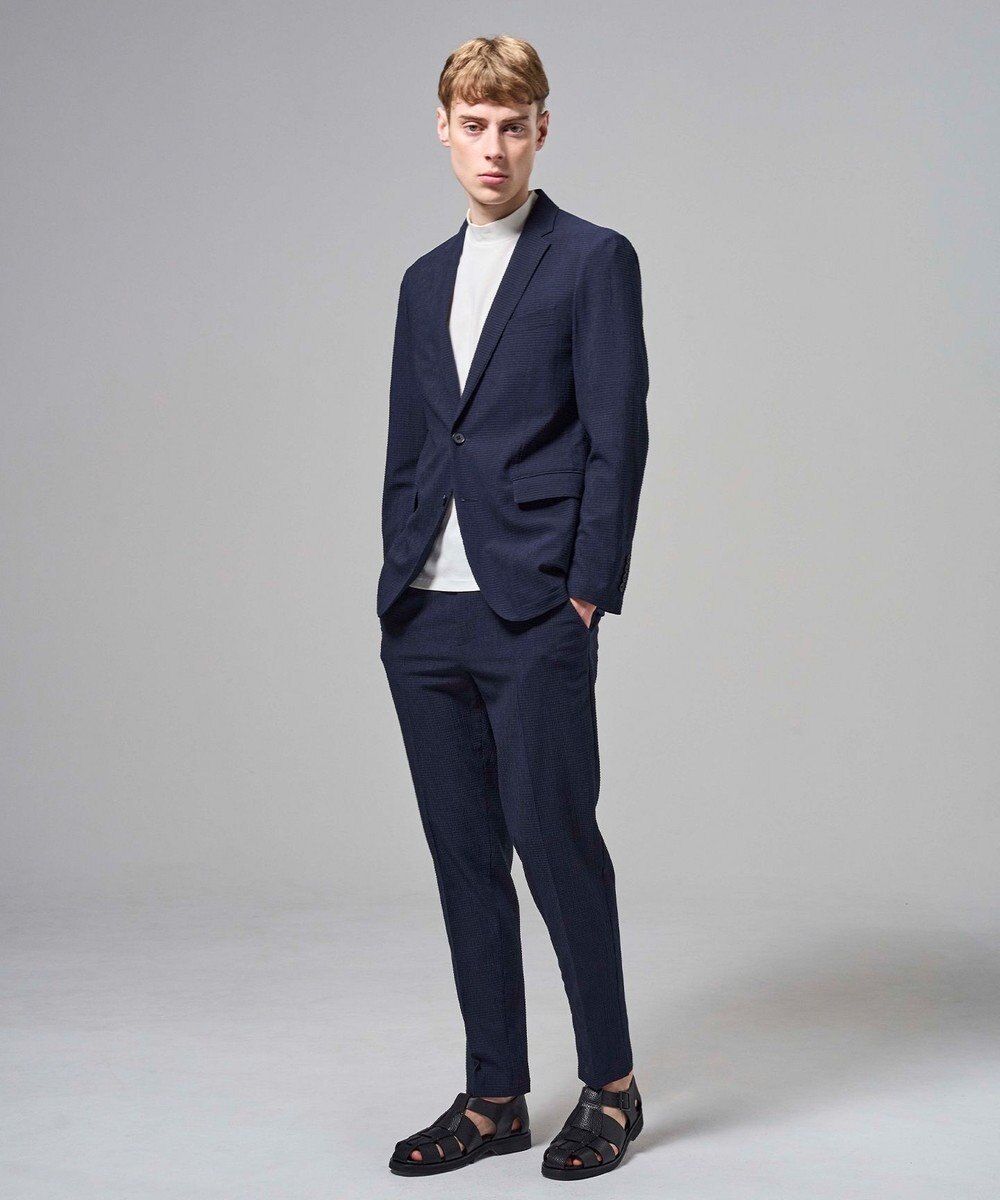 JOSEPH HOMME 新色追加【セットアップ対応】トリコサッカーストレッチ  ドロスト付テーパードパンツ / PEGG CONVERTIBLE 