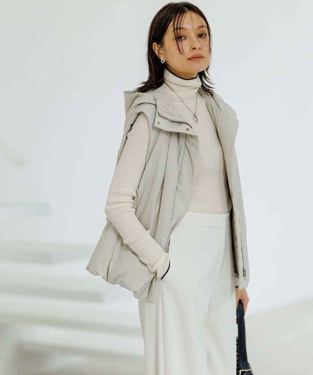 ICB 【撥水加工】ADSダウン フーデット ベスト 