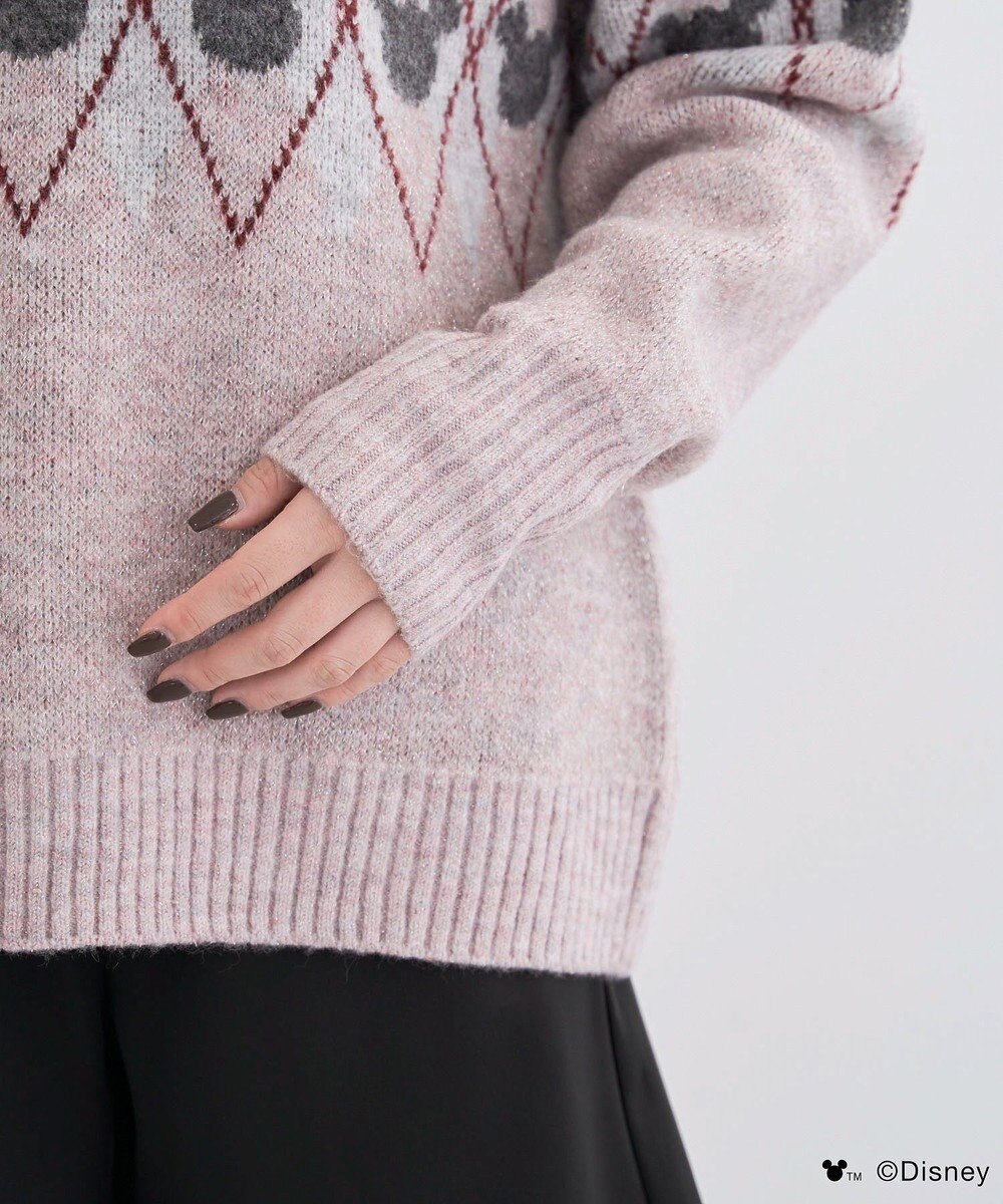 Green Parks ミッキー＆フレンズ／アーガイル柄ニット 