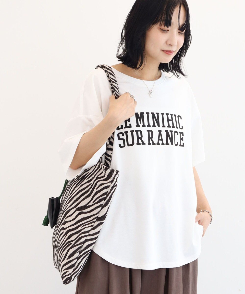 Green Parks 裾ラウンド機能ロゴTシャツ 