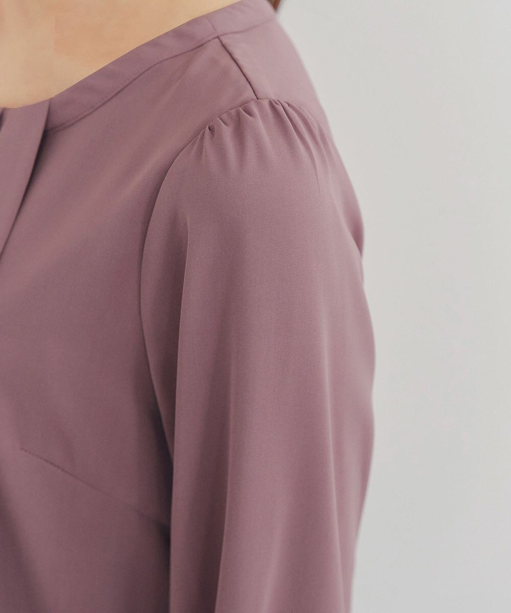 Tiaclasse 【洗える】アシンメトリードレープブラウス 