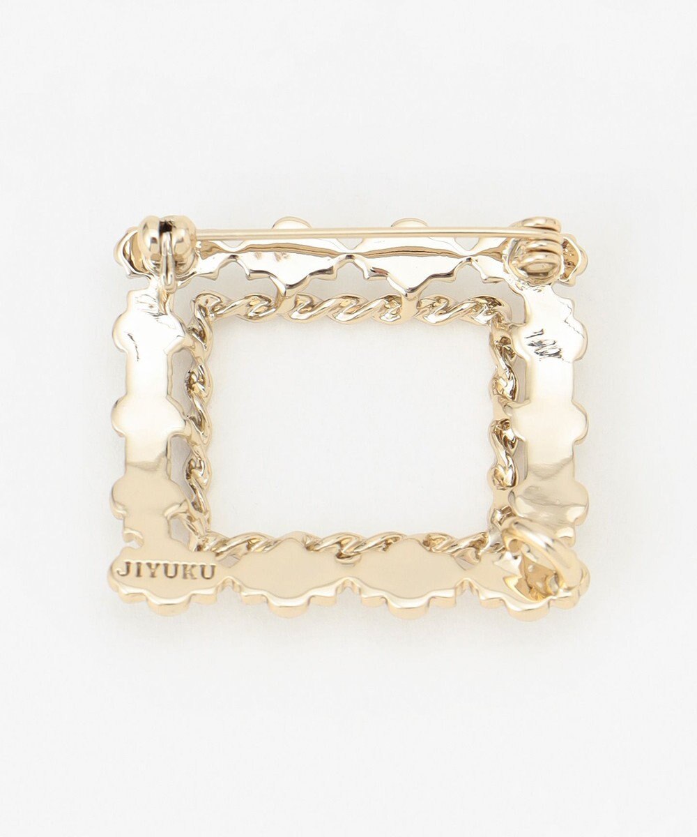 自由区 ビジュースクエアブローチ ネックレス 