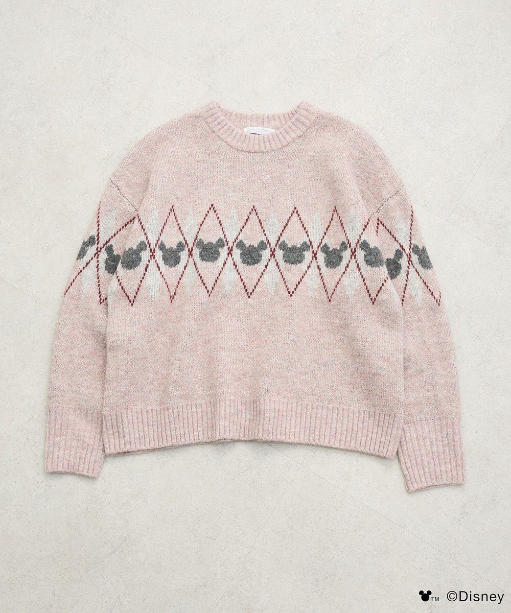 Green Parks ミッキー＆フレンズ／アーガイル柄ニット 